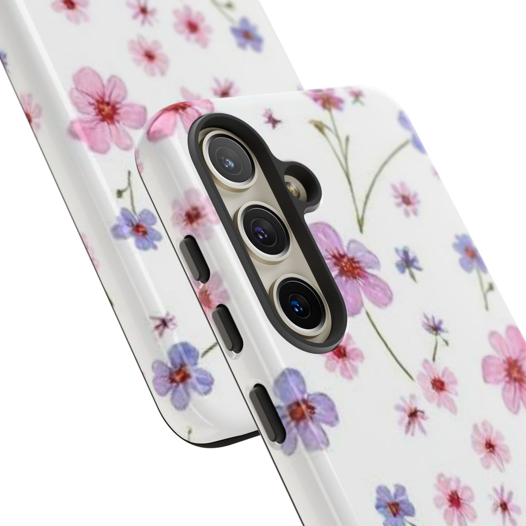 Pink Wildflower Tough Case for Android