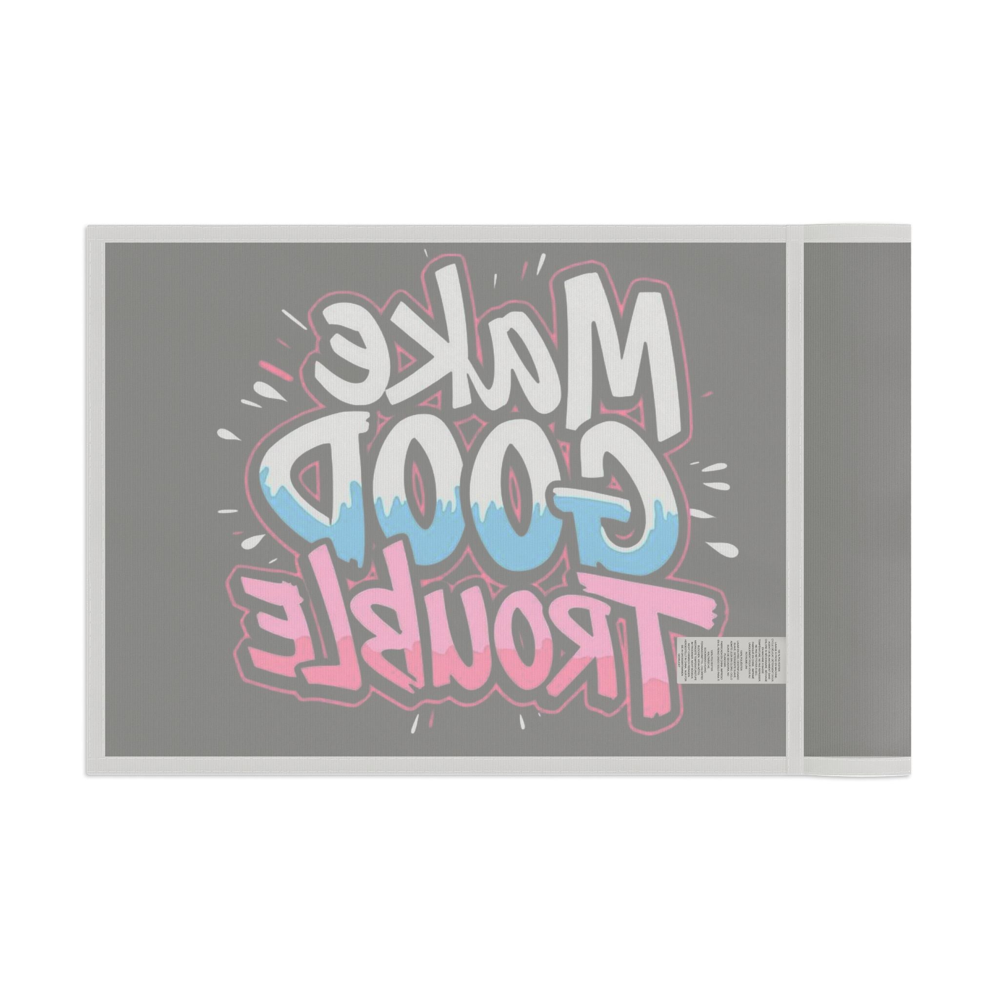 Make Good Trouble Trans Colors Flag