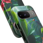 Android OR iPhone Compatible Cases - Tropical Flower & Bird Design - Unique Tough Cases
