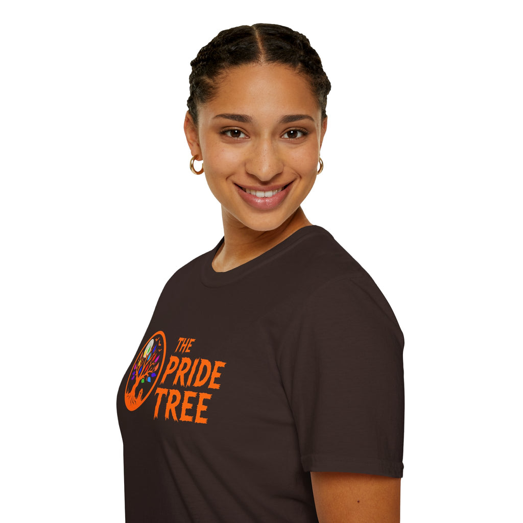 Orange Halloween Logo Pride Tree T-Shirt