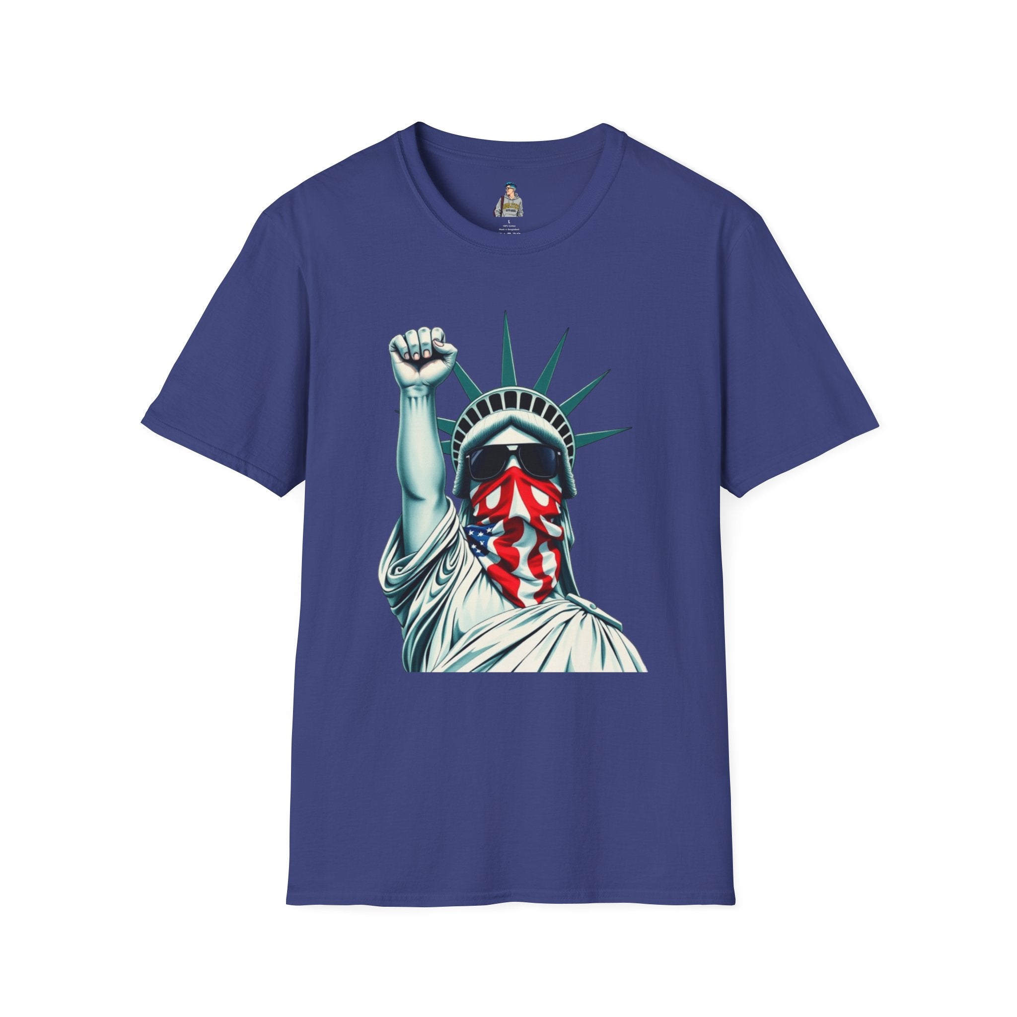 Resist - Patriotic Statue of Liberty T-Shirt - Unisex Softstyle Tee