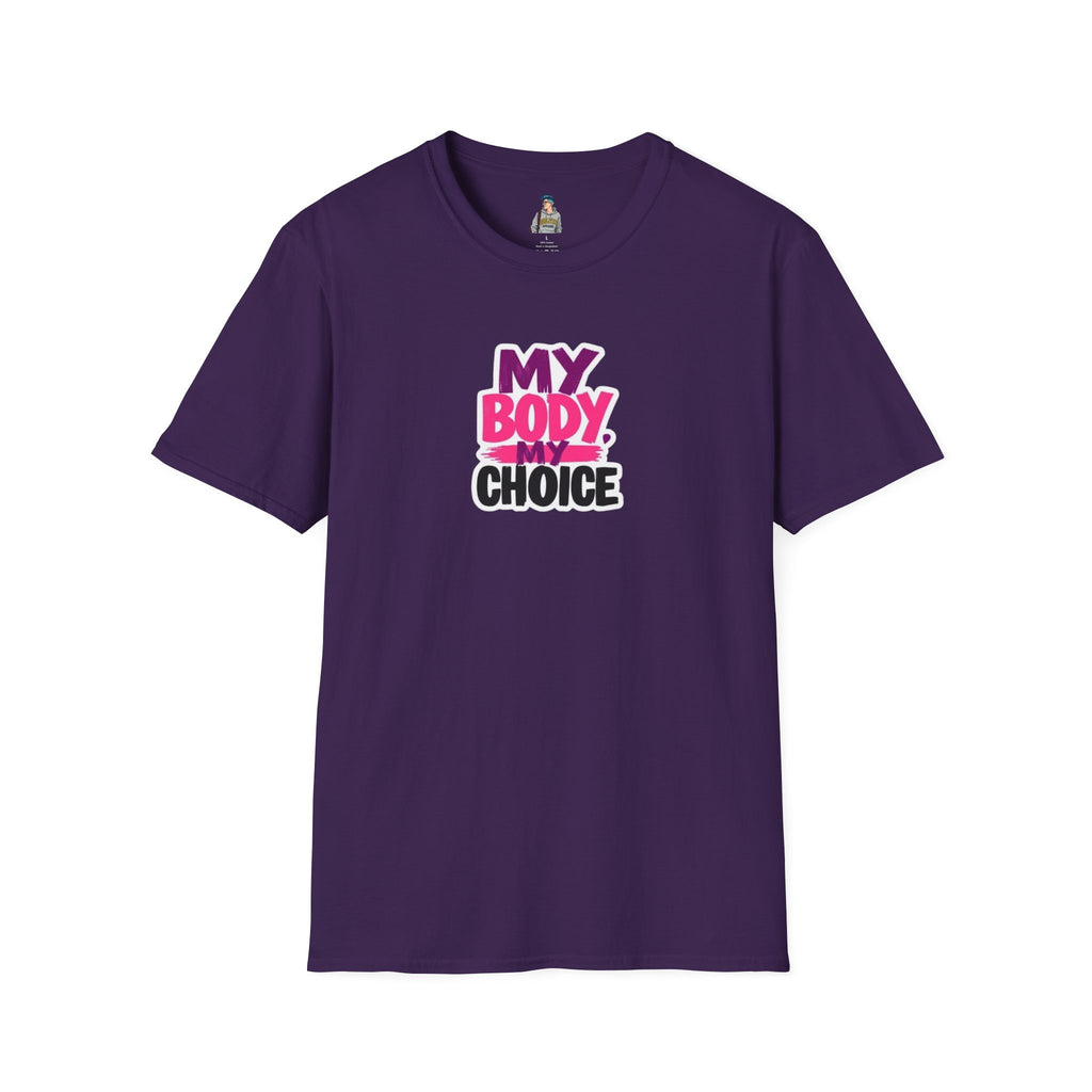 Empowering Unisex Softstyle T-Shirt - 'My Body, My Choice' Statement Tee