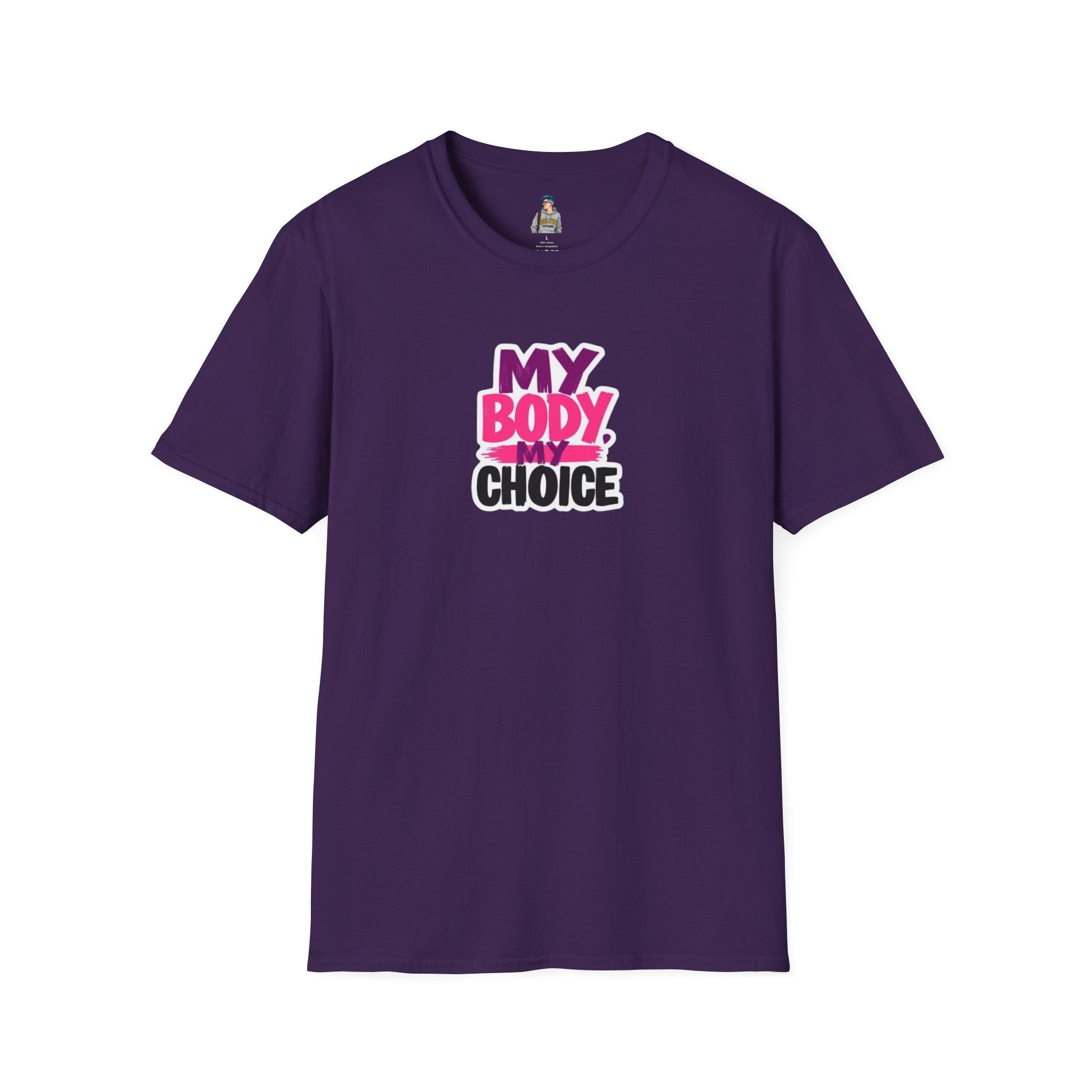 Empowering Unisex Softstyle T-Shirt - 'My Body, My Choice' Statement Tee
