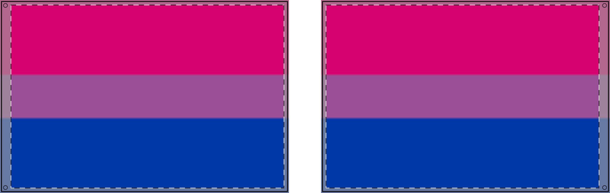 Double Sided Bisexual Pride Flag - Celebrate Inclusivity and Support LGBTQ+ Pride