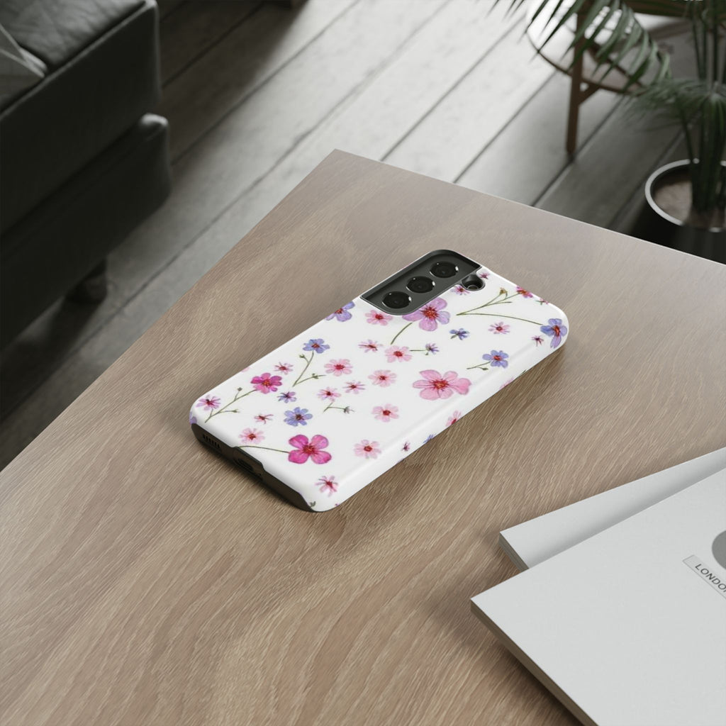Pink Wildflower Tough Case for Android