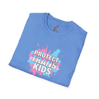 Protect Trans Kids Unisex Softstyle T-Shirt - Supportive LGBTQ+ Apparel