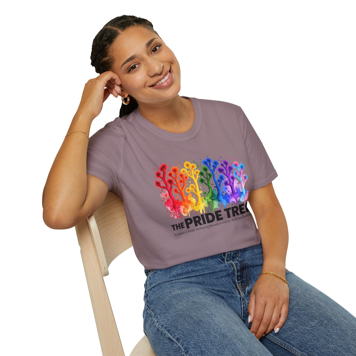 Pride Tree Las Vegas T-Shirt - Black Text