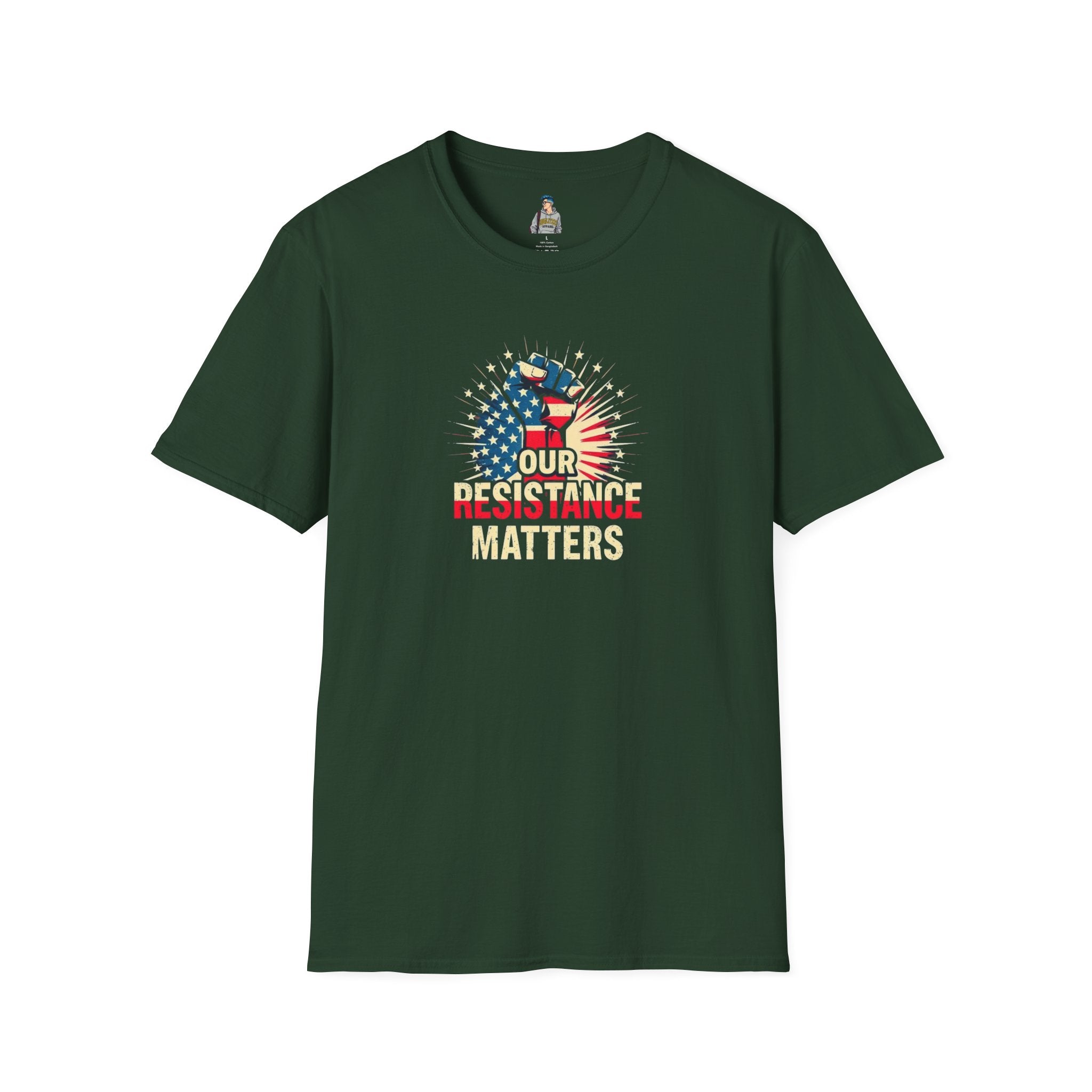 Patriotic Activism T-Shirt - Our Resistance Matters & Save Democracy Designs