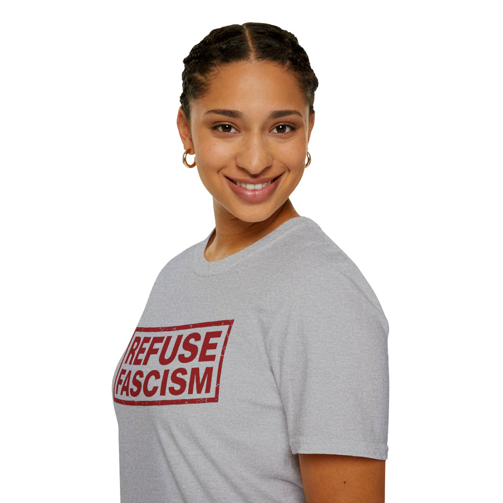Refuse Fascism Tee — Political Protest Graphic T-Shirt
