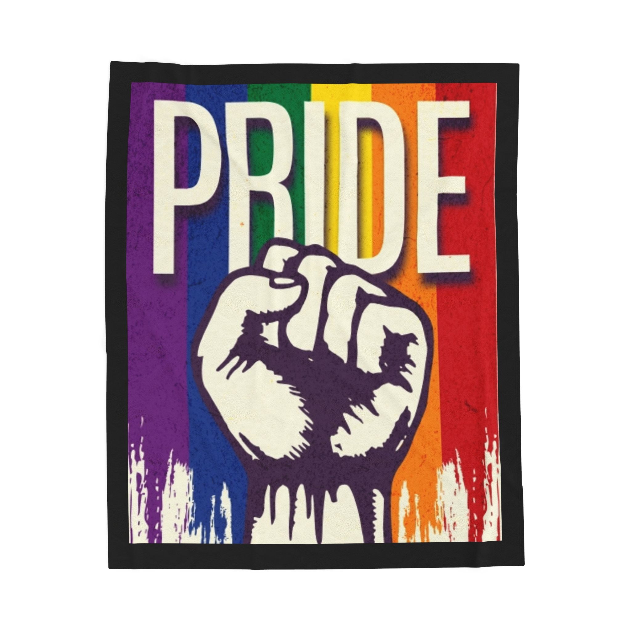 Dripping with Pride Velveteen Plush Blanket – For Comfort and Warmth