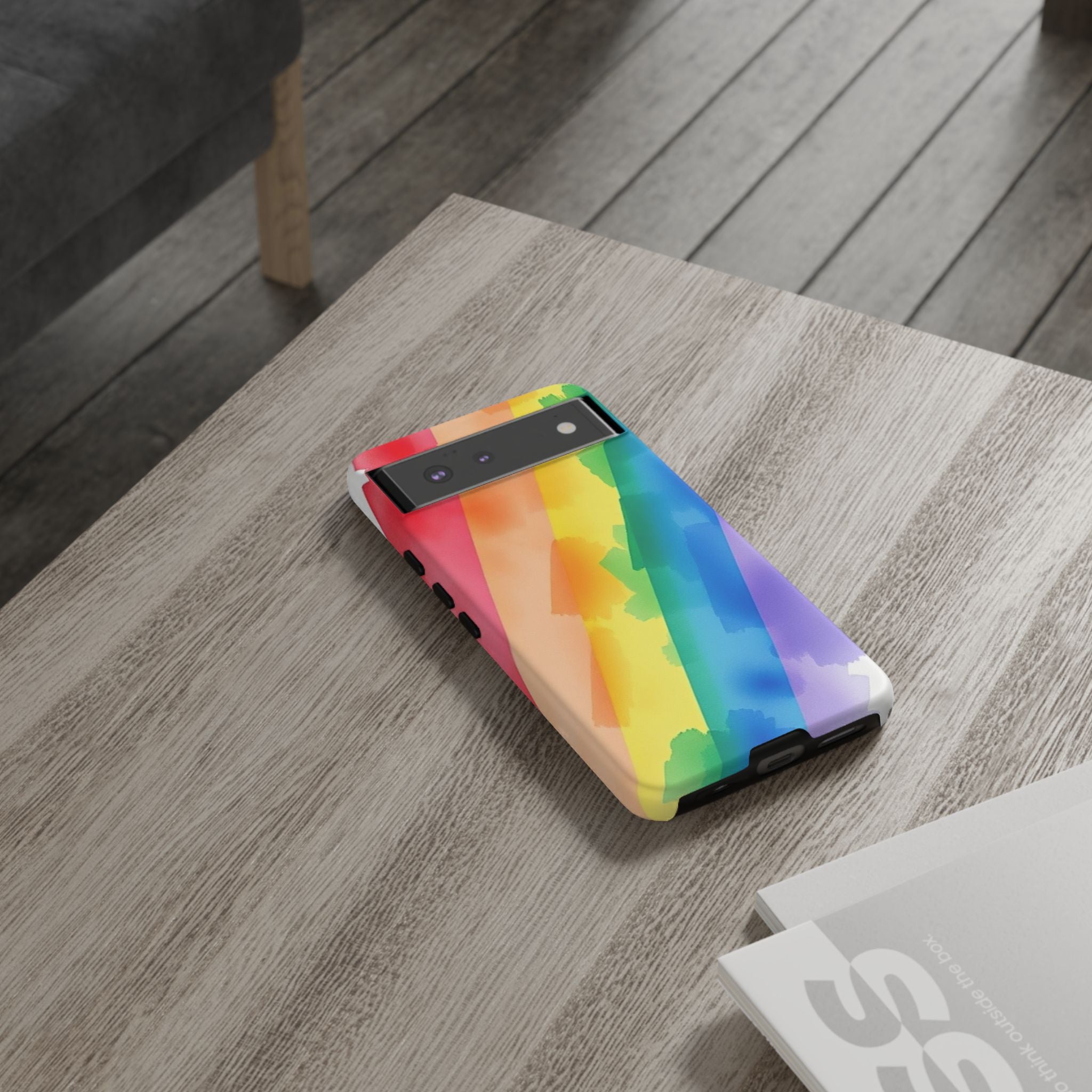 Rainbow Watercolor Art Tough Cases For Android & iPhone