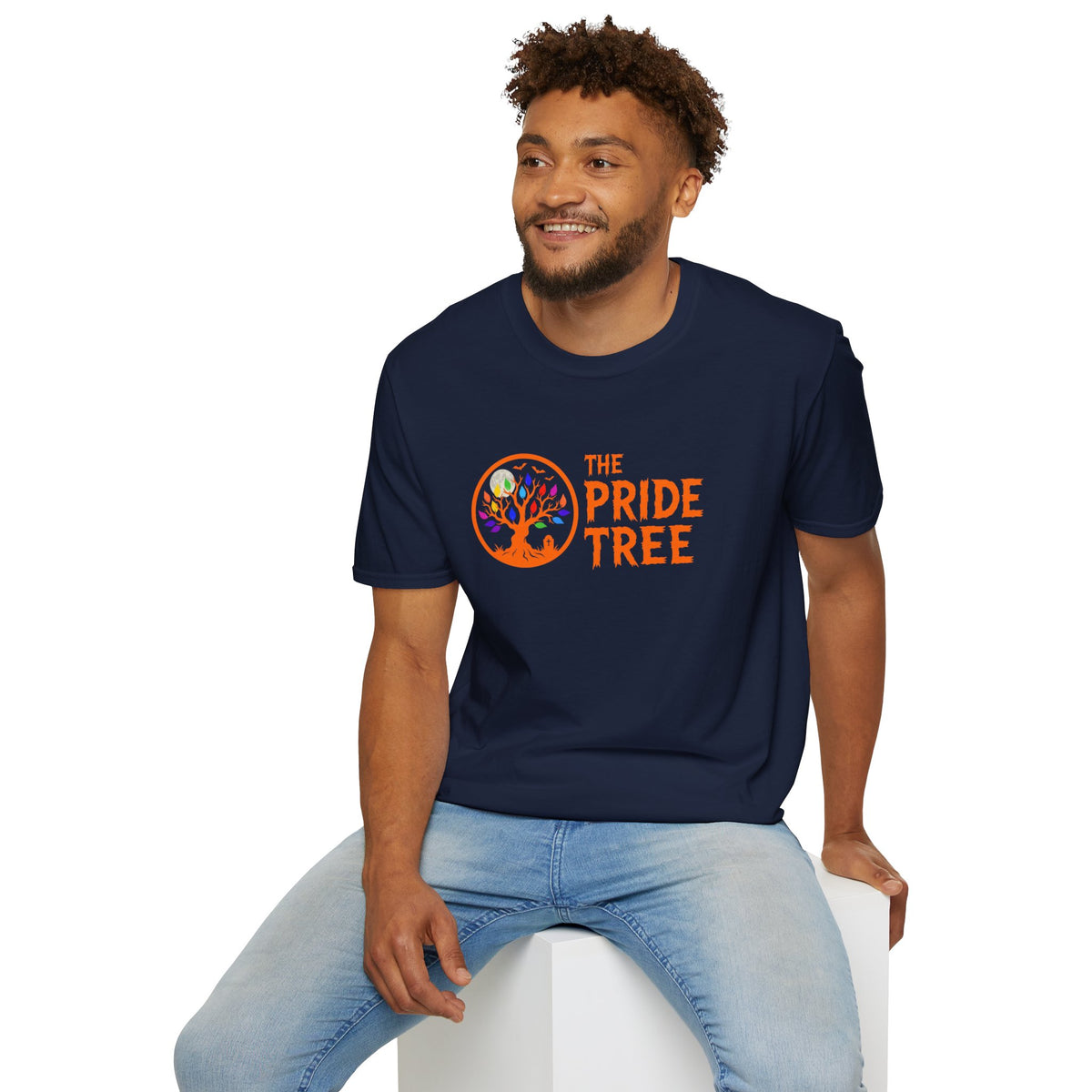 Orange Halloween Logo Pride Tree T-Shirt