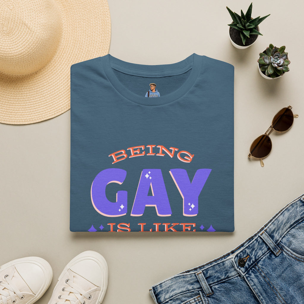 Being Gay Is Like Glitter Pride Tree Las Vegas T-Shirt