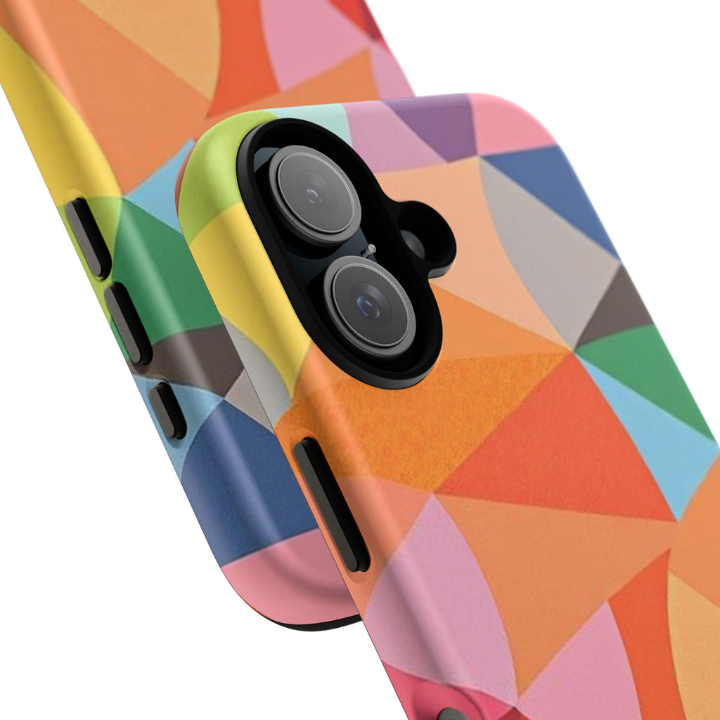 Colorful Geometric Tough Phone Case for iPhone