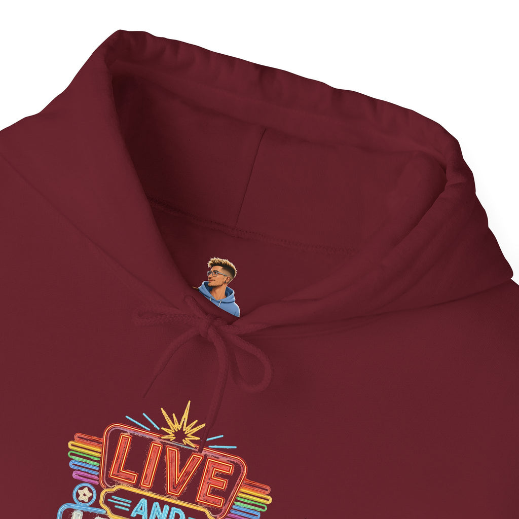 Live And Let Live Hoodie — Retro Peace Graphic Pullover
