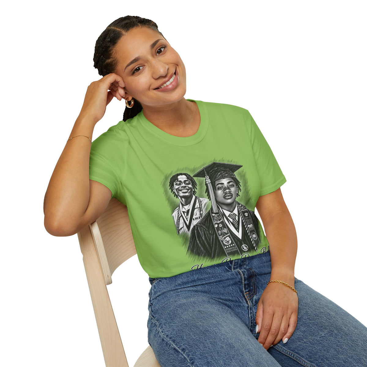 Double Portrait Front - In Memory of Pierre Damas Bel T-Shirt
