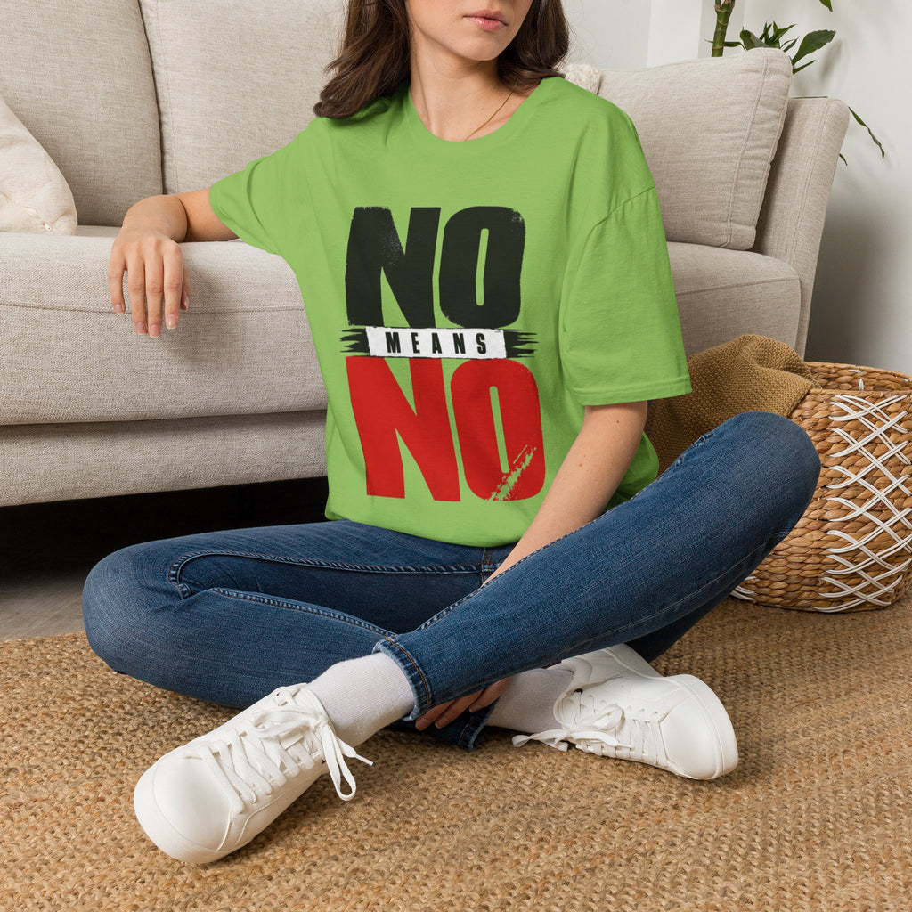 NO Means NO T-Shirt — Consent Awareness Graphic Tee