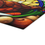 Stained Glass Design Glass Cutting Board - Perfect for Cooking and Entertaining