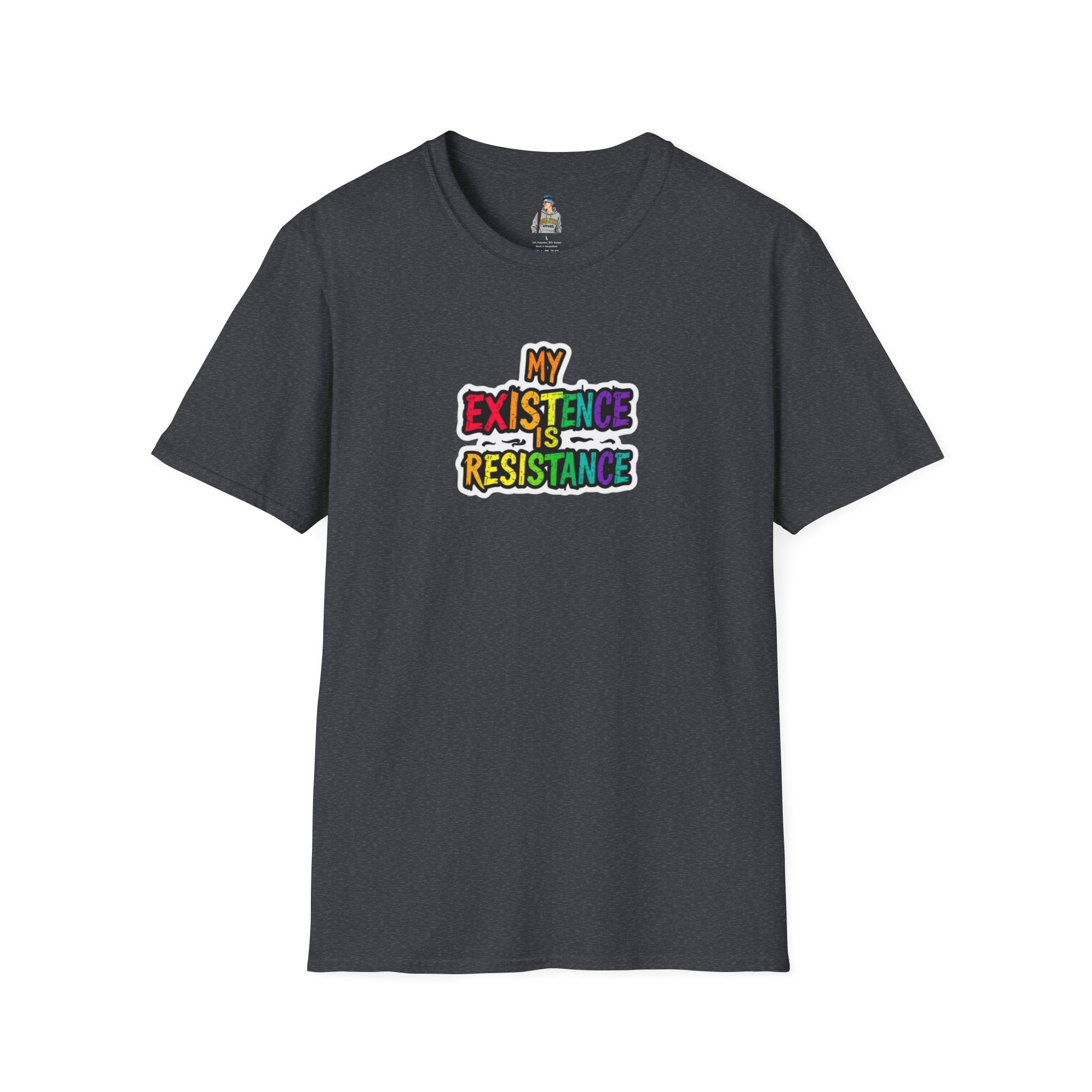 My Existence is Resistance Unisex Softstyle T-Shirt - Empowerment & Self-Expression Wear