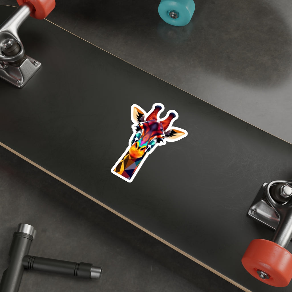 Giraffe Sticker - Die-Cut Stickers in Colorful LGBTQIA Colors