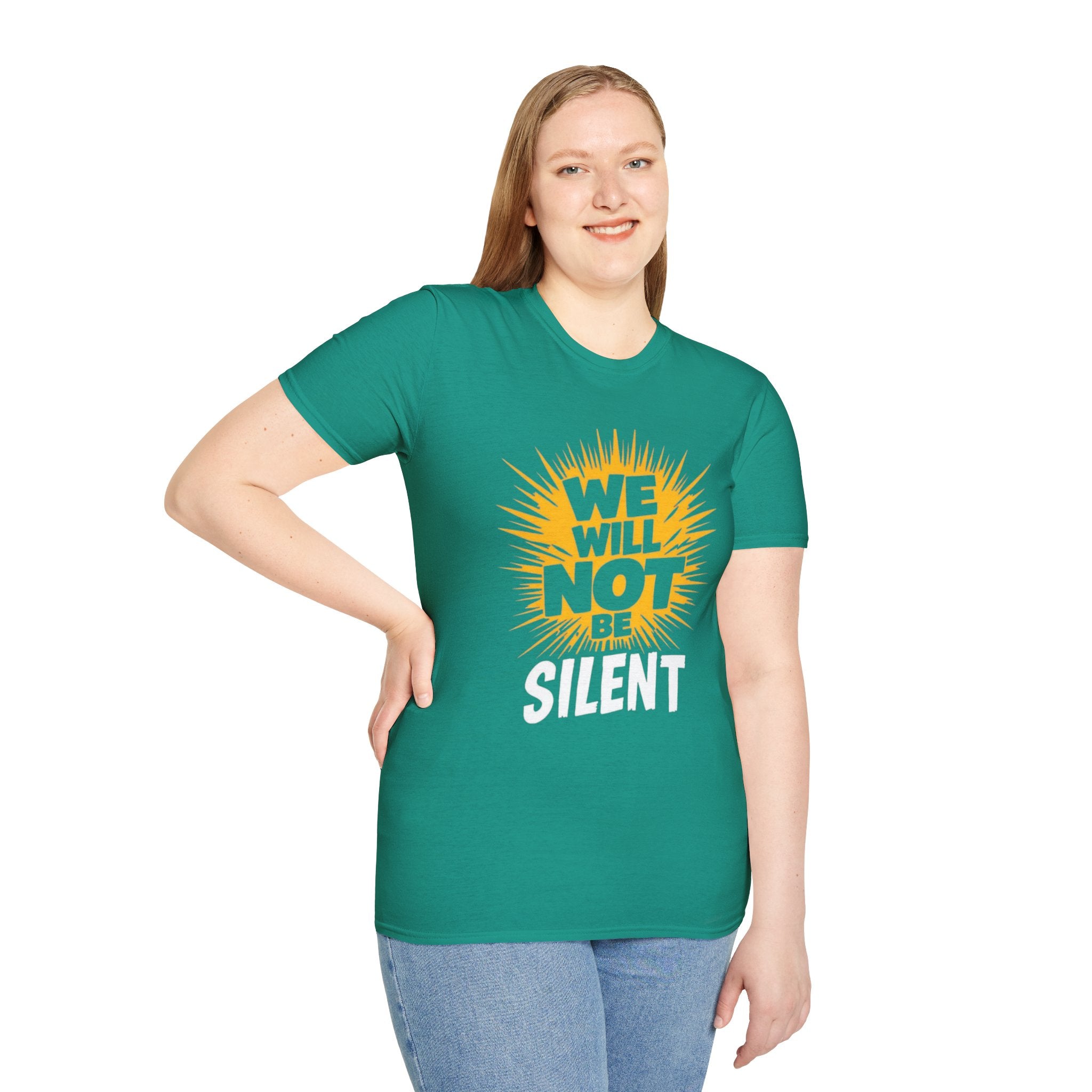 Empowerment Graphic Tee - We Will Not Be Silent | Unisex Softstyle T-Shirt