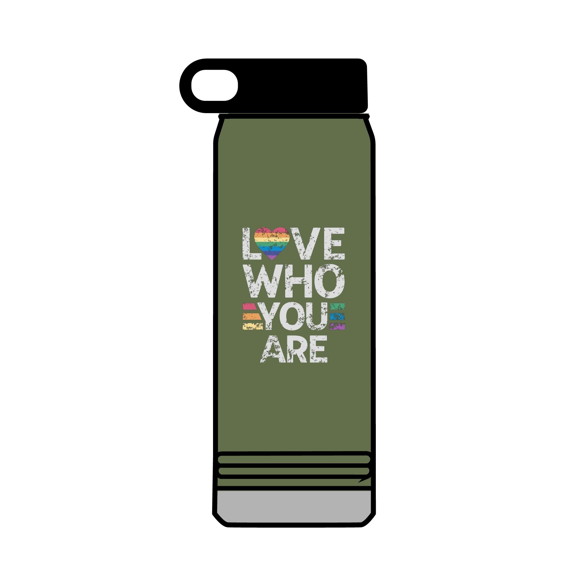 32oz Water Bottle Love Who You Are