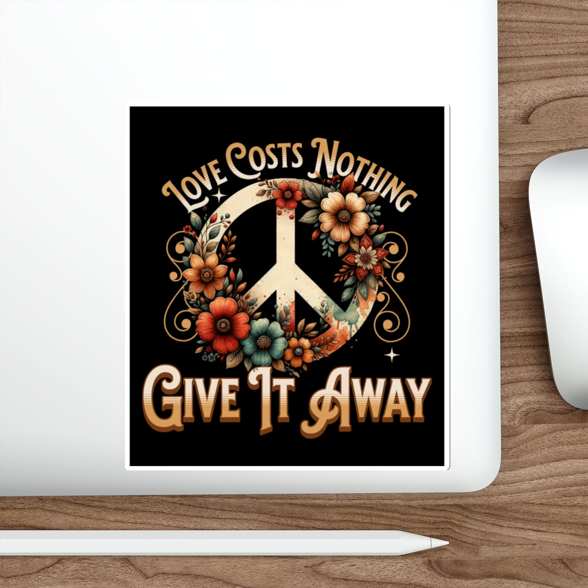 Die-Cut Stickers - Love Costs Nothing, Give It Away