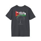 Unisex Softstyle T-Shirt: Stand with Gaza & We Are All Palestine Graphic Tee
