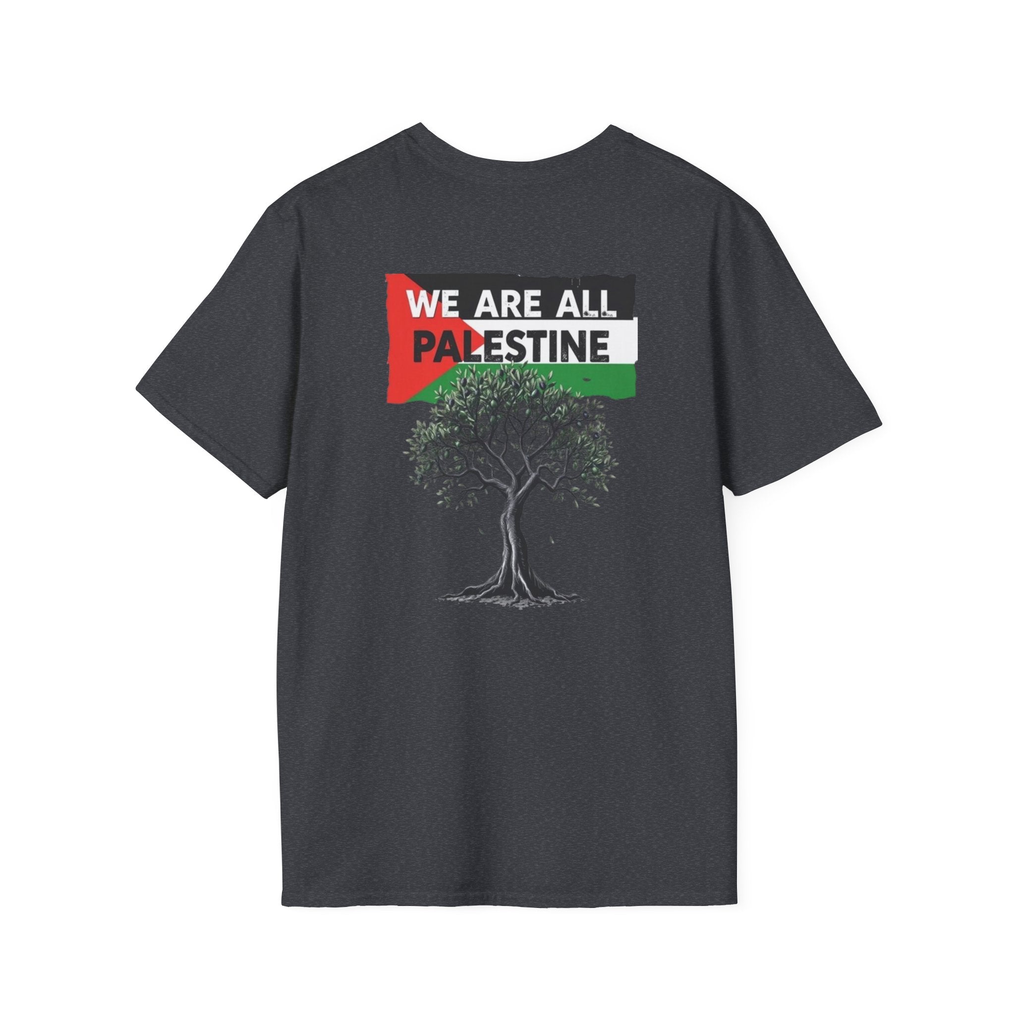 Unisex Softstyle T-Shirt: Stand with Gaza & We Are All Palestine Graphic Tee