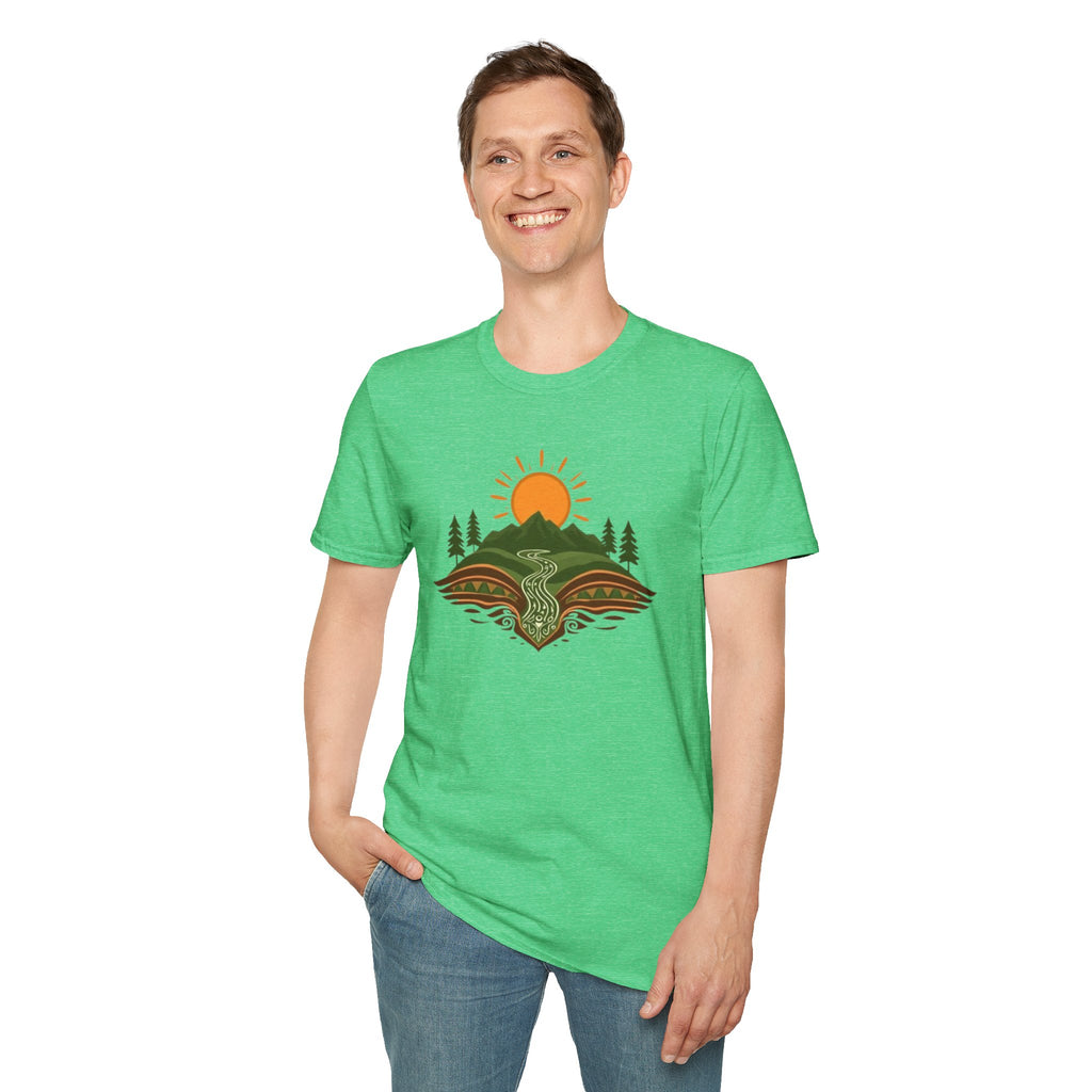 Mountain Scene Unisex Softstyle T-shirt