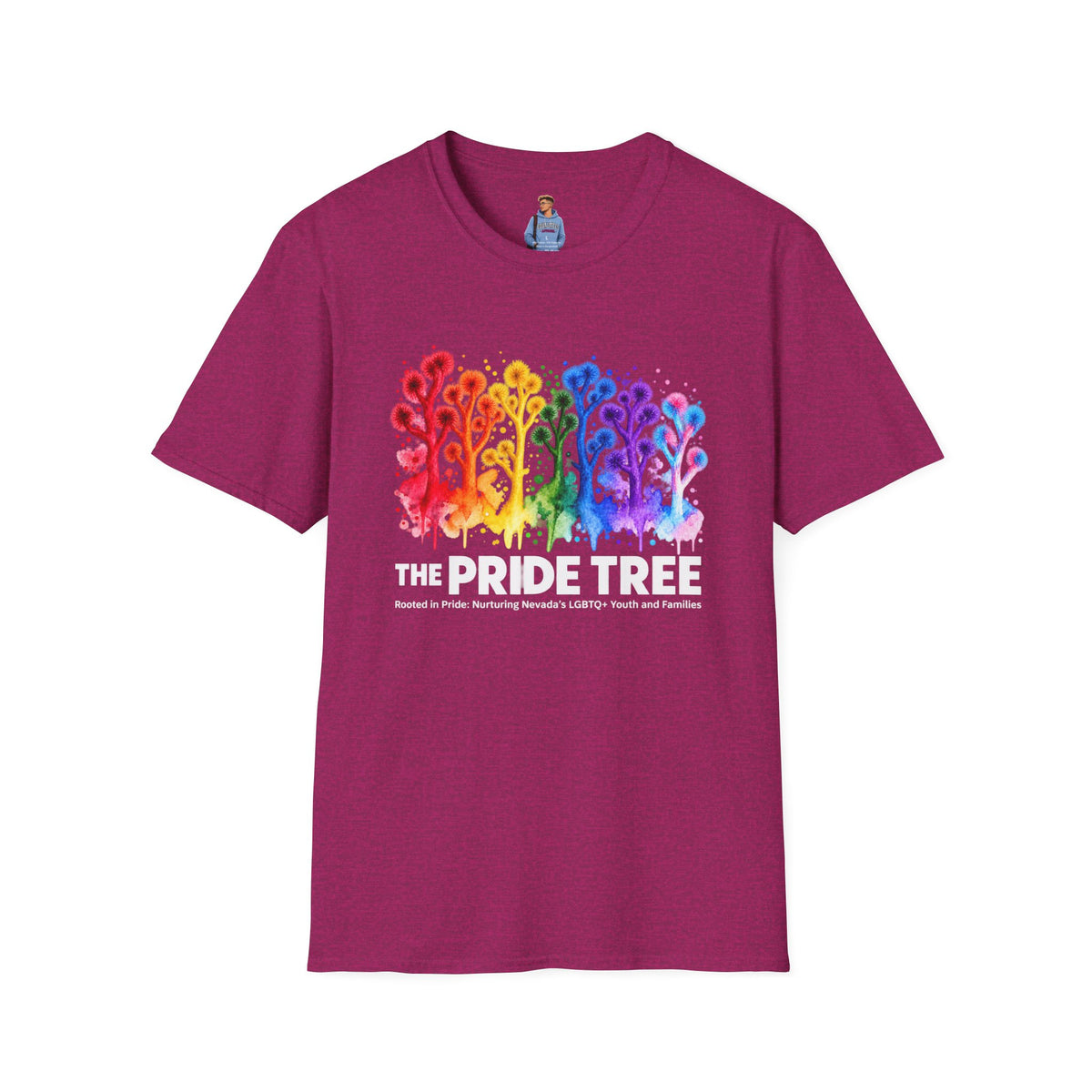 Pride Tree Las Vegas White Text T-shirt