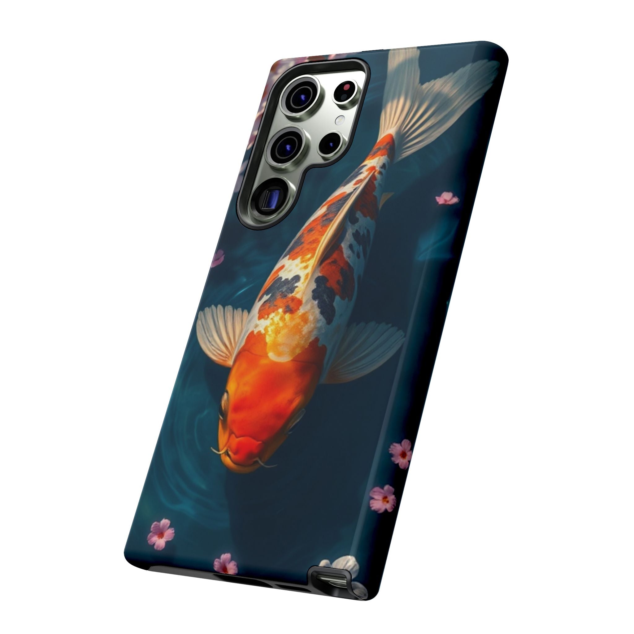 Peaceful Koi Cherry Blossom Tough Cases For Android & iPhone