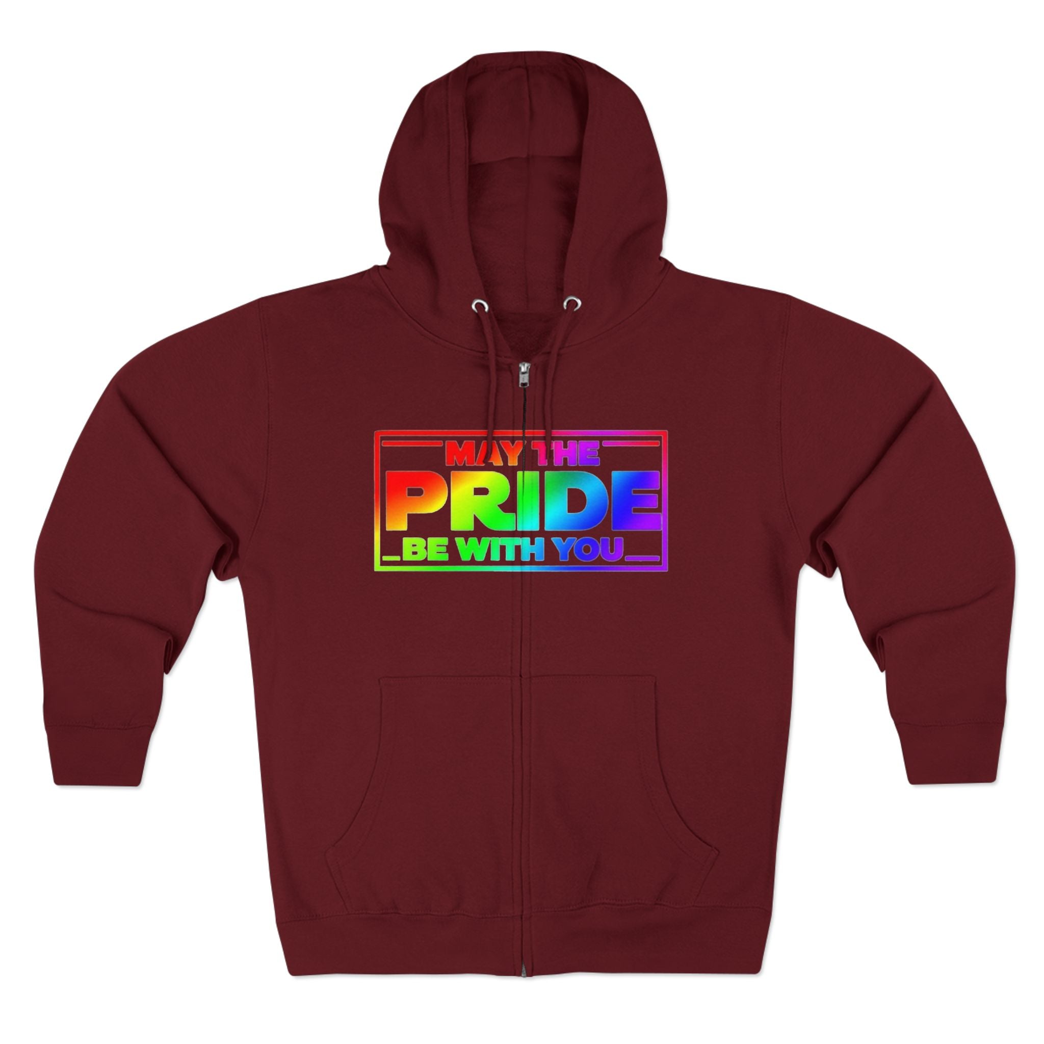 Pride Zip Hoodie - "May the Pride Be with You" Unisex
