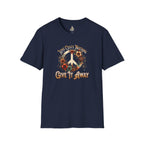 Unisex Softstyle T-Shirt - Love Costs Nothing, Give It Away Floral Peace Design