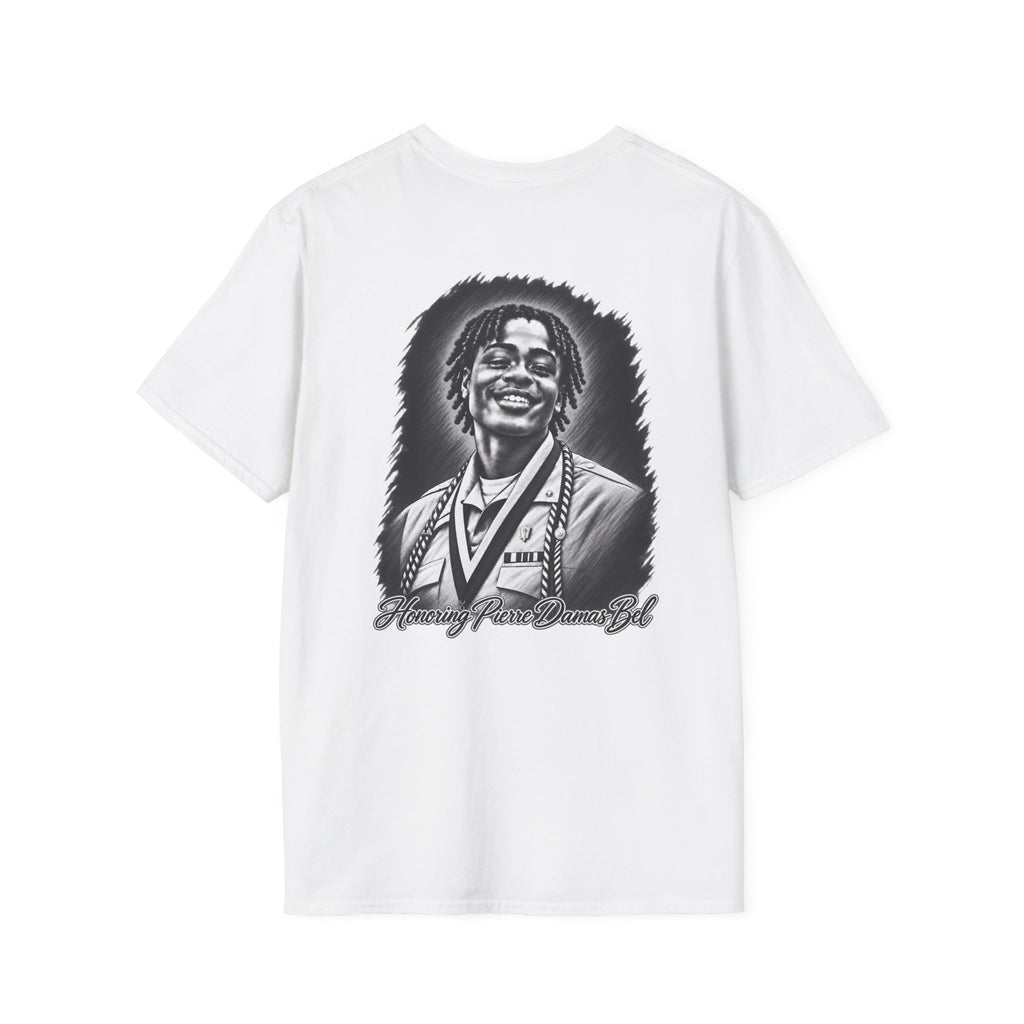 Portrait Front and Back - In Memory of Pierre Damas Bel T-Shirt