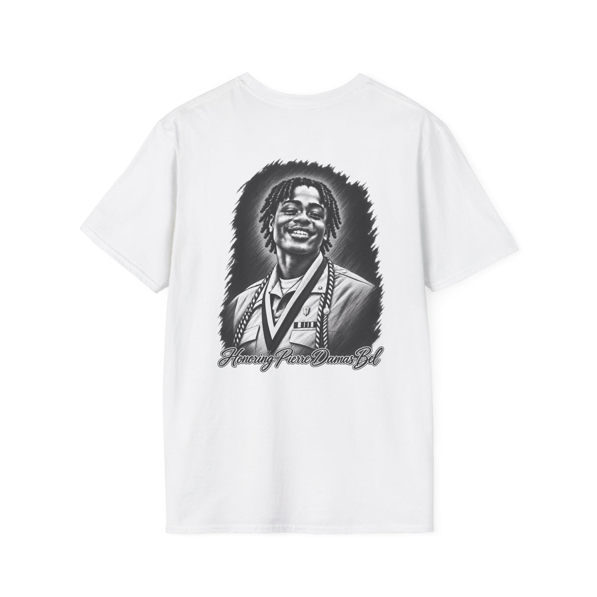 Portrait Front and Back - In Memory of Pierre Damas Bel T-Shirt