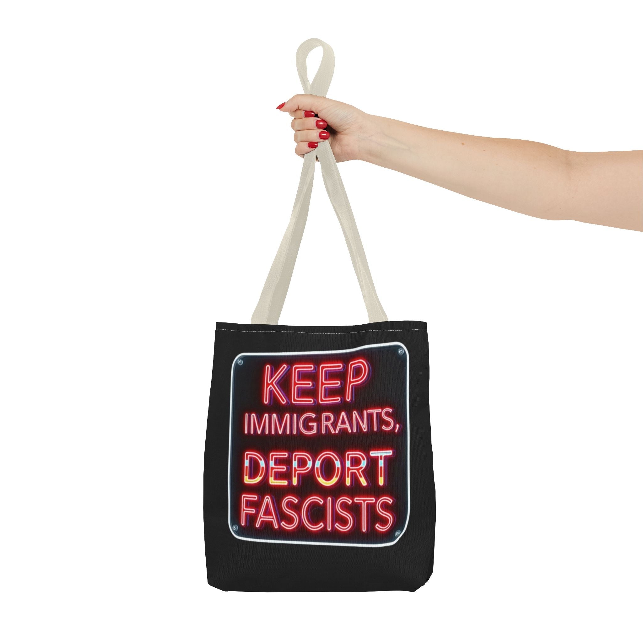 Keep Immigrants, Deport Fascists Tote Bag