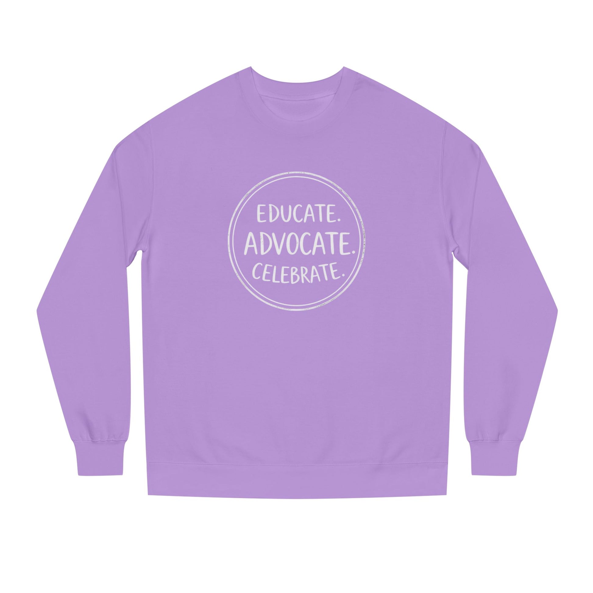 Educate, Advocate, Celebrate Incognito Pride Unisex Crew Neck Sweatshirt