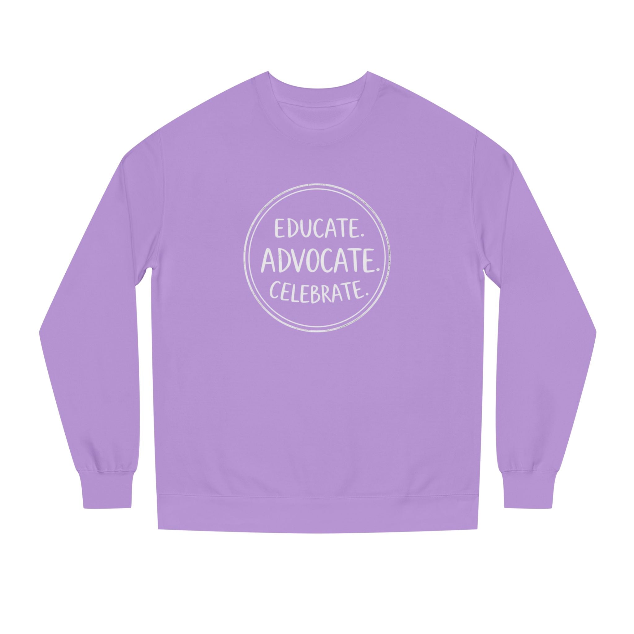 Educate, Advocate, Celebrate Incognito Pride Unisex Crew Neck Sweatshirt