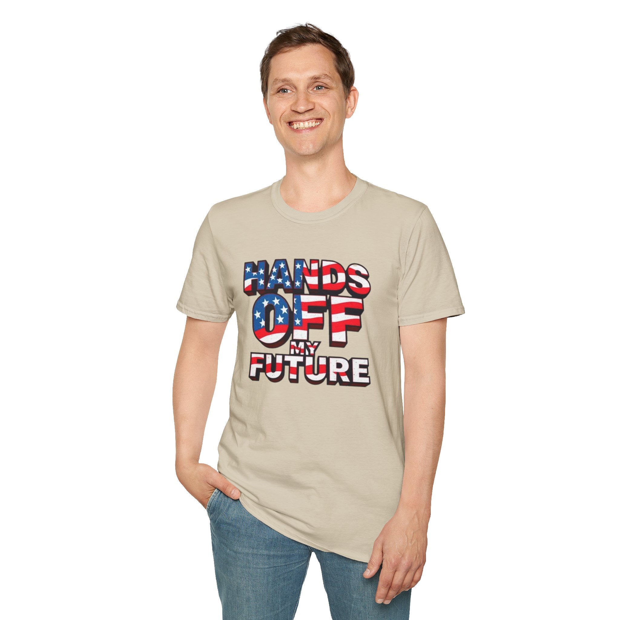 Hands Off My Future Political Statement Tee