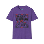 Juneteenth T-Shirt — "Happy Juneteenth" Floral Freedom Tee