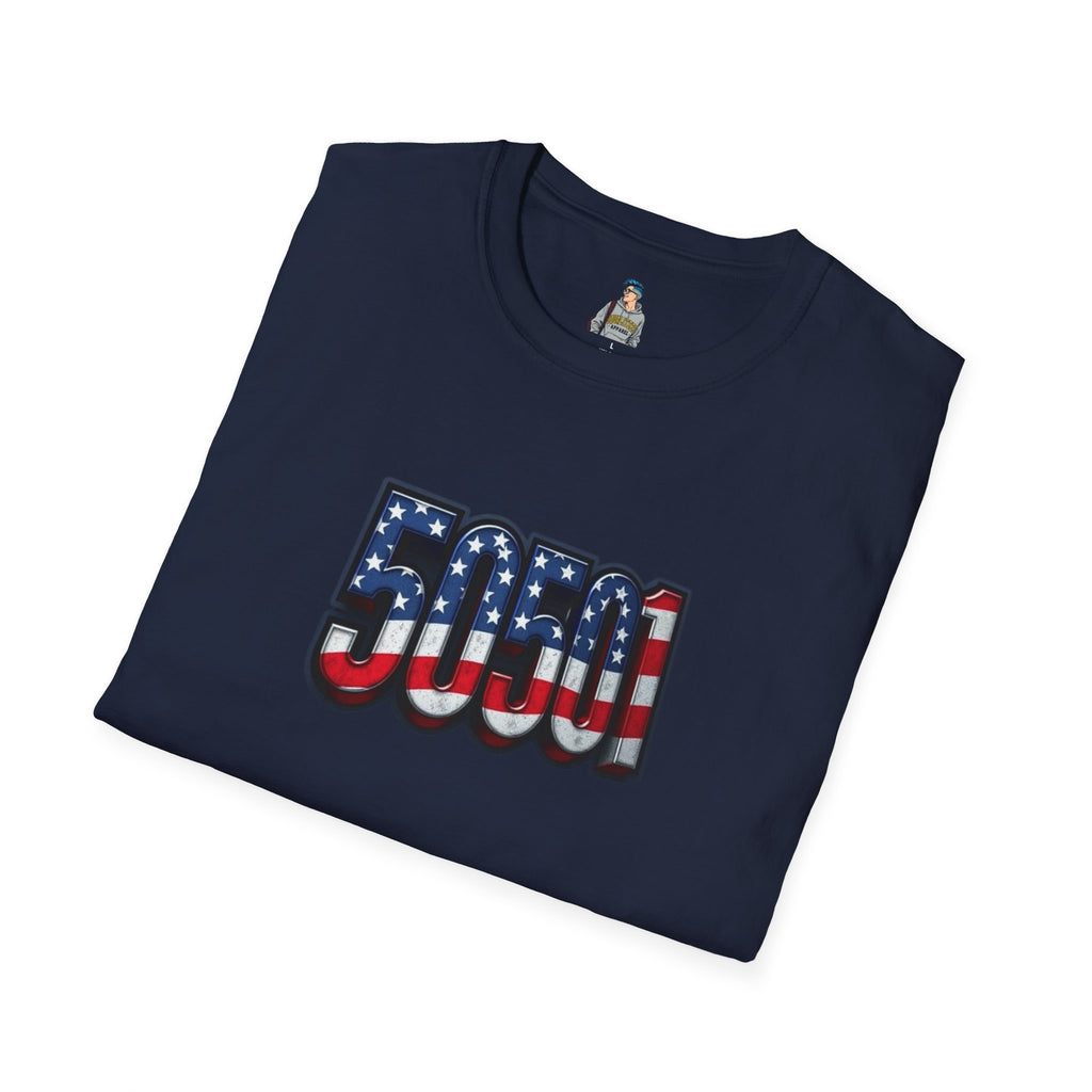 Patriotic Unisex T-Shirt - 50501 We The People Rise - American Flag Design
