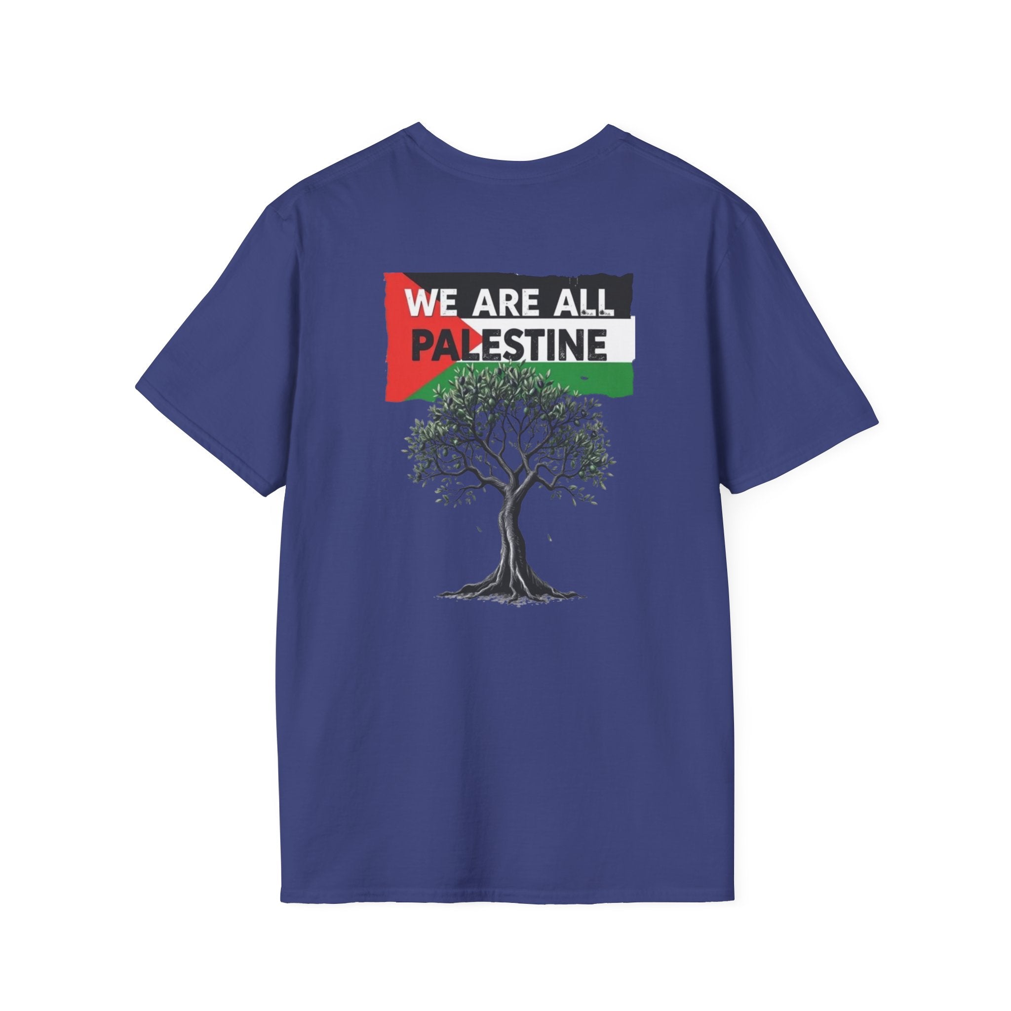 Unisex Softstyle T-Shirt: Stand with Gaza & We Are All Palestine Graphic Tee