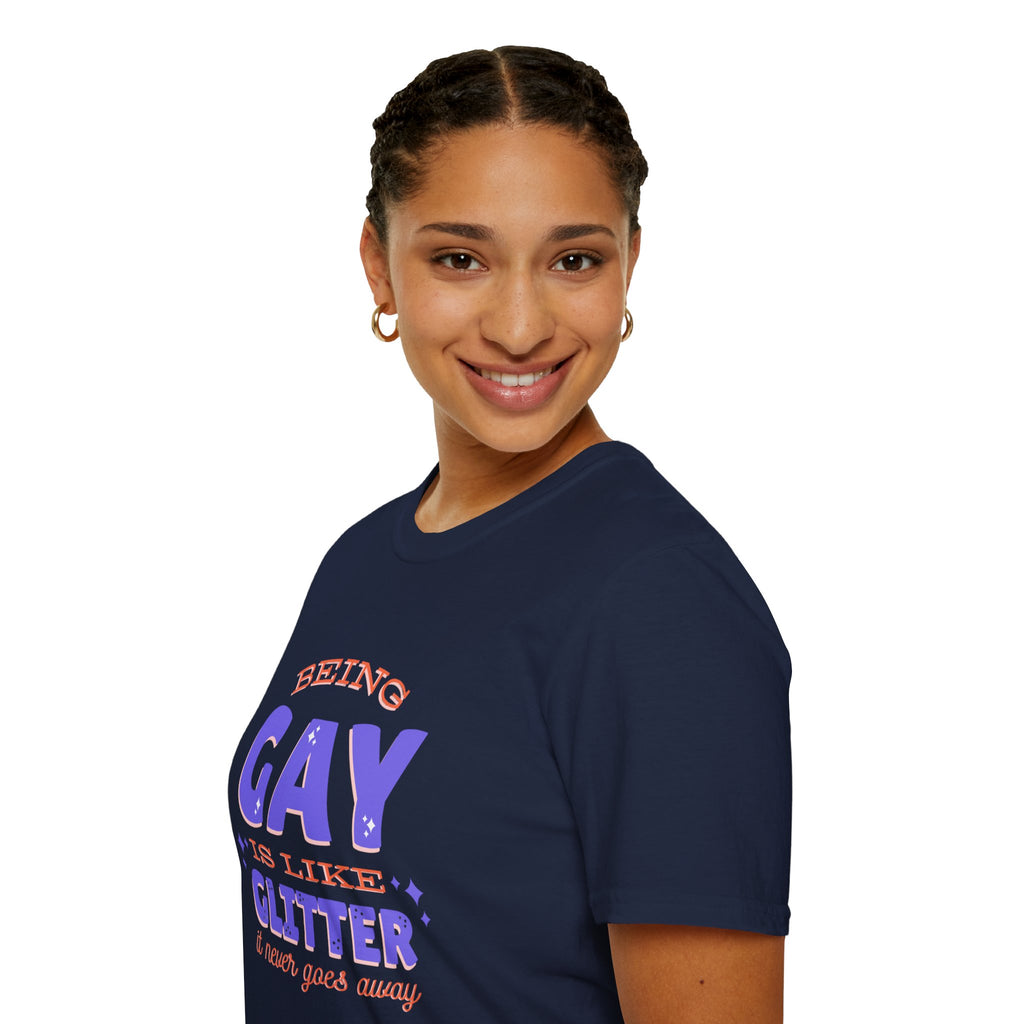 Being Gay Is Like Glitter Pride Tree Las Vegas T-Shirt