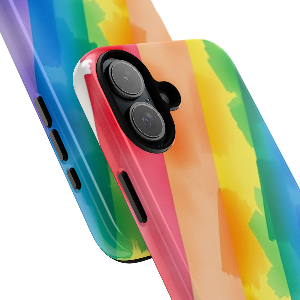 Rainbow Watercolor Art Tough Cases For Android & iPhone