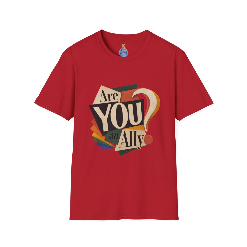 Are You An Ally? T-Shirt — Vintage Pride Ally Tee