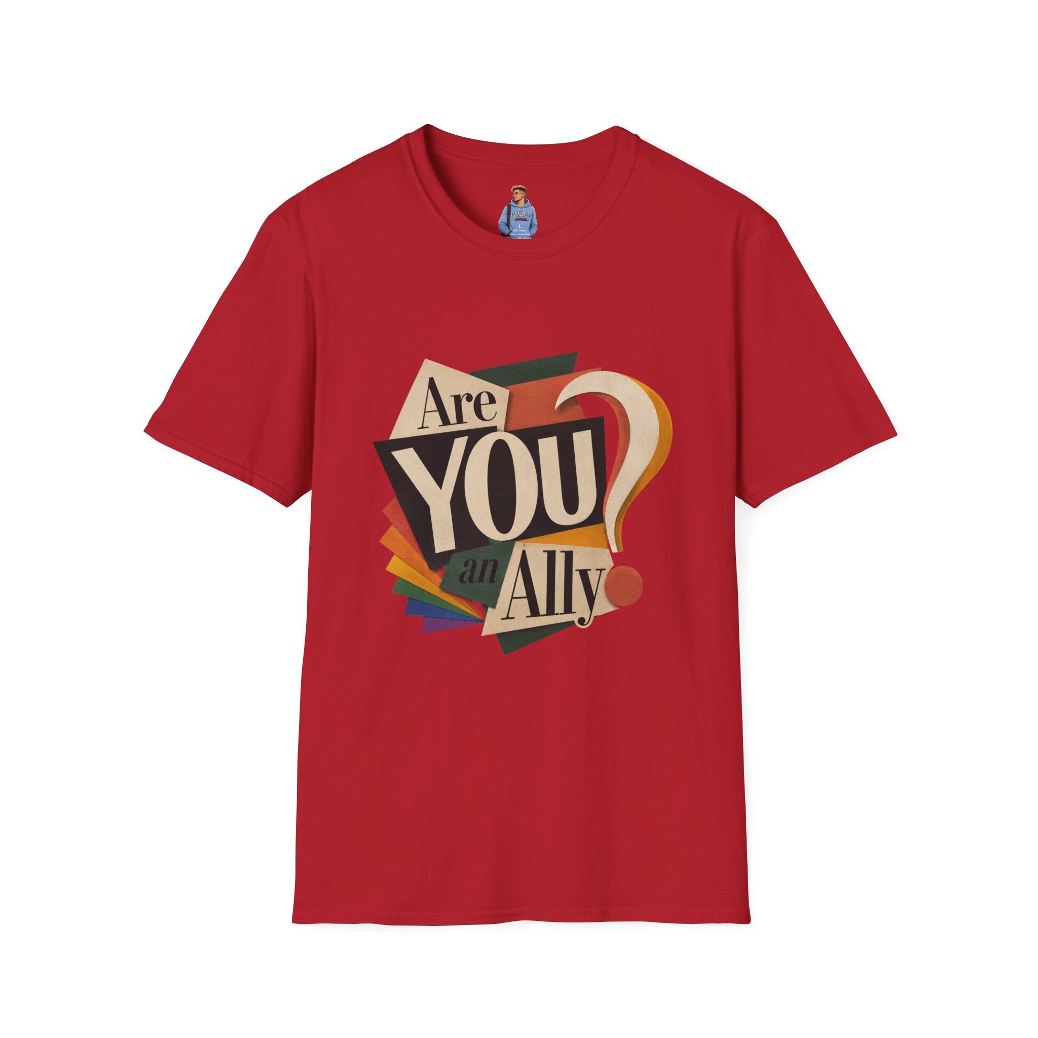 Are You An Ally? T-Shirt — Vintage Pride Ally Tee