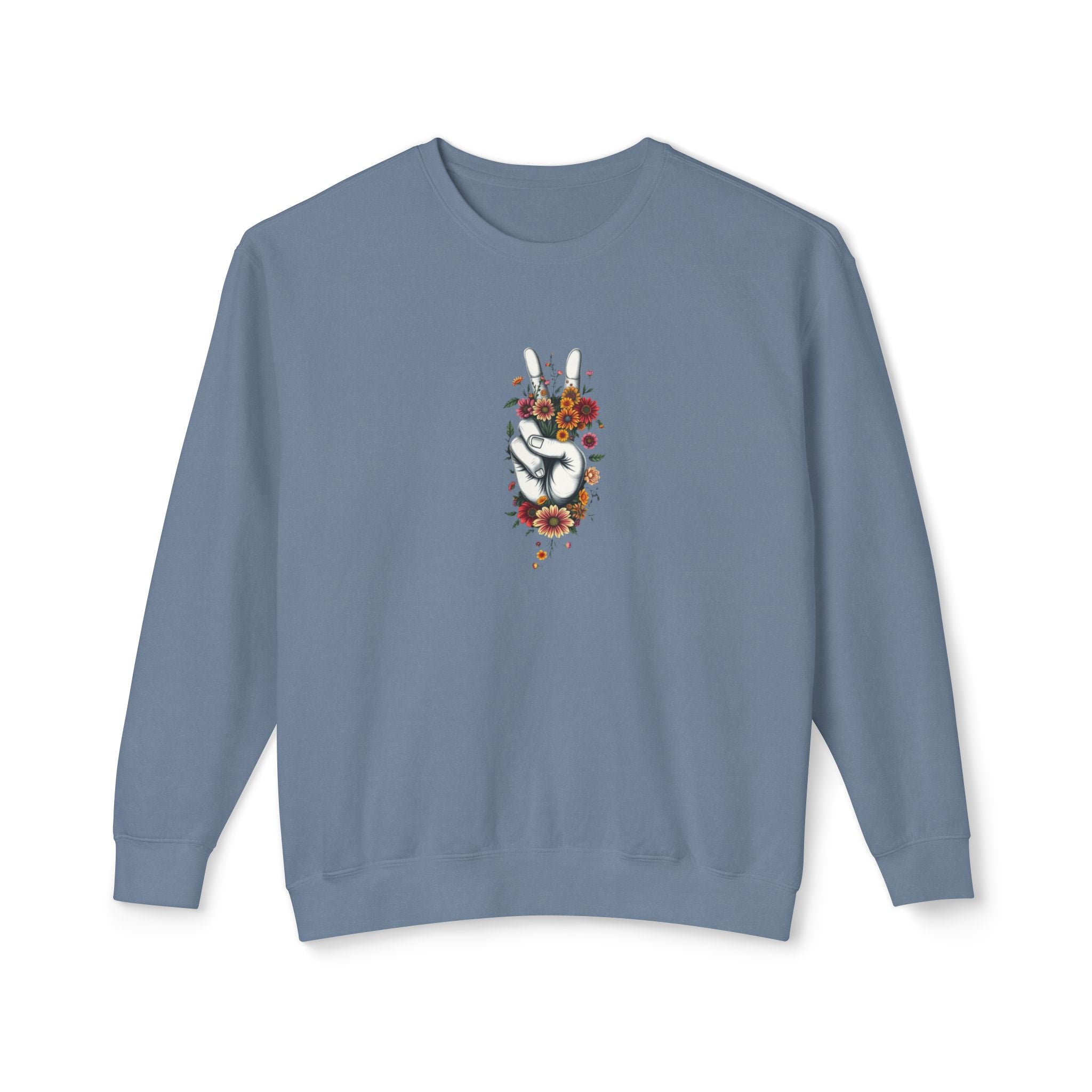 Unisex Lightweight Crewneck Sweatshirt -Grow Peace