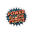 Die-Cut Stickers -  Power to the People Comic Splash Protest Sticker