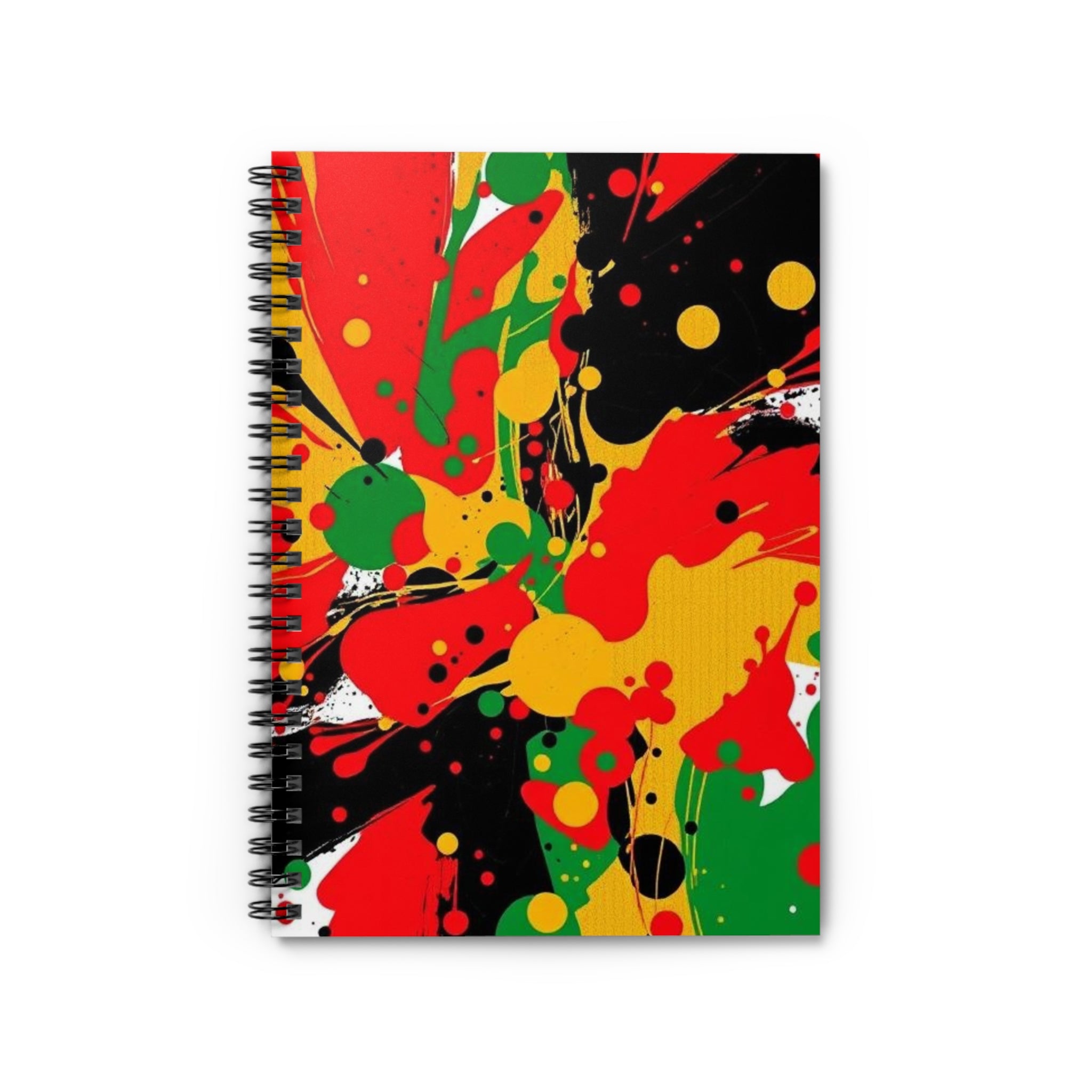 Vibrant Spiral Notebook - Ruled Line for Creative Minds | Abstract Color Splash Design